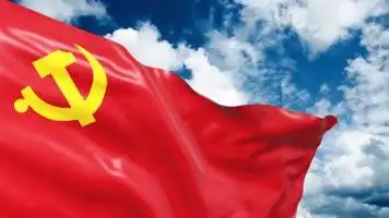 蓝天党旗飘舞台背景,其它舞台背景下载,高清1920x1080视频素材下载,凌