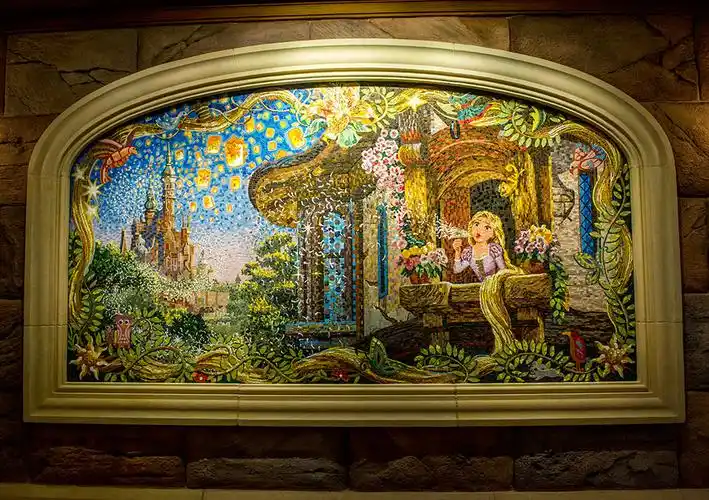 上海迪士尼城堡(四幅精美壁画)