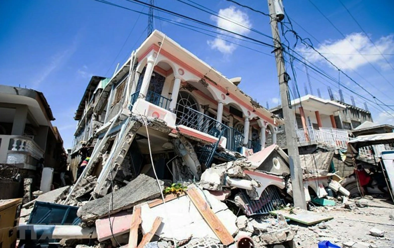 地震后房屋倒塌