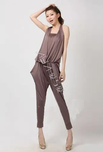 现货供应胖mm夏装新品xxxxl120胸围加肥加大码显瘦连体裤连衣裤 69.