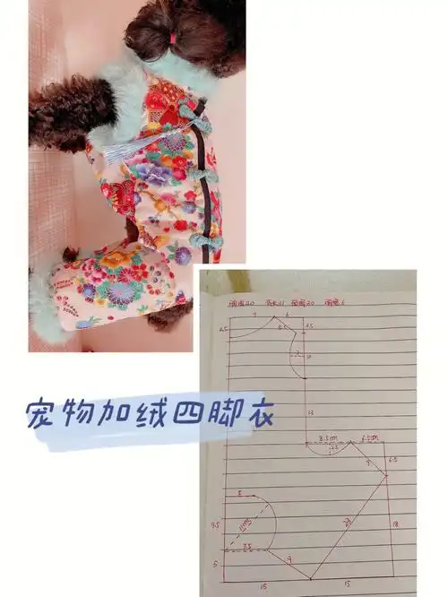diy宠物四脚衣裁剪图