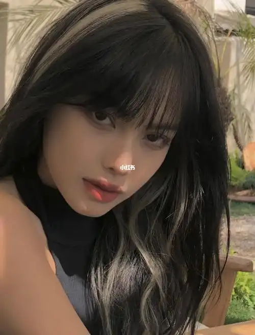 黑色挑染发色分享