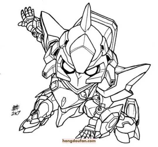 红豆饭小学生简笔画大全