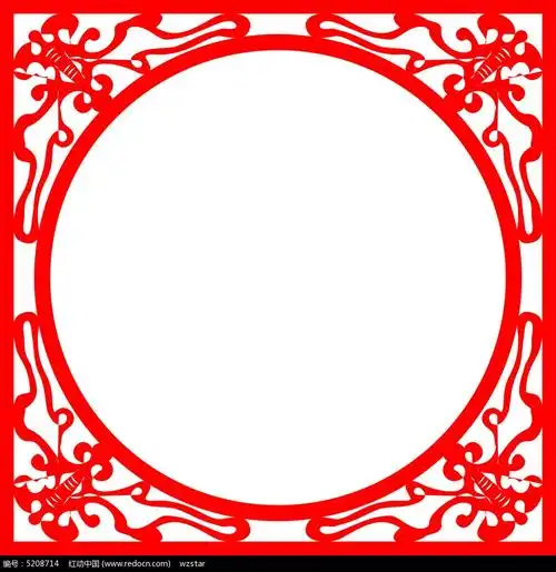 圆形雕花参考图