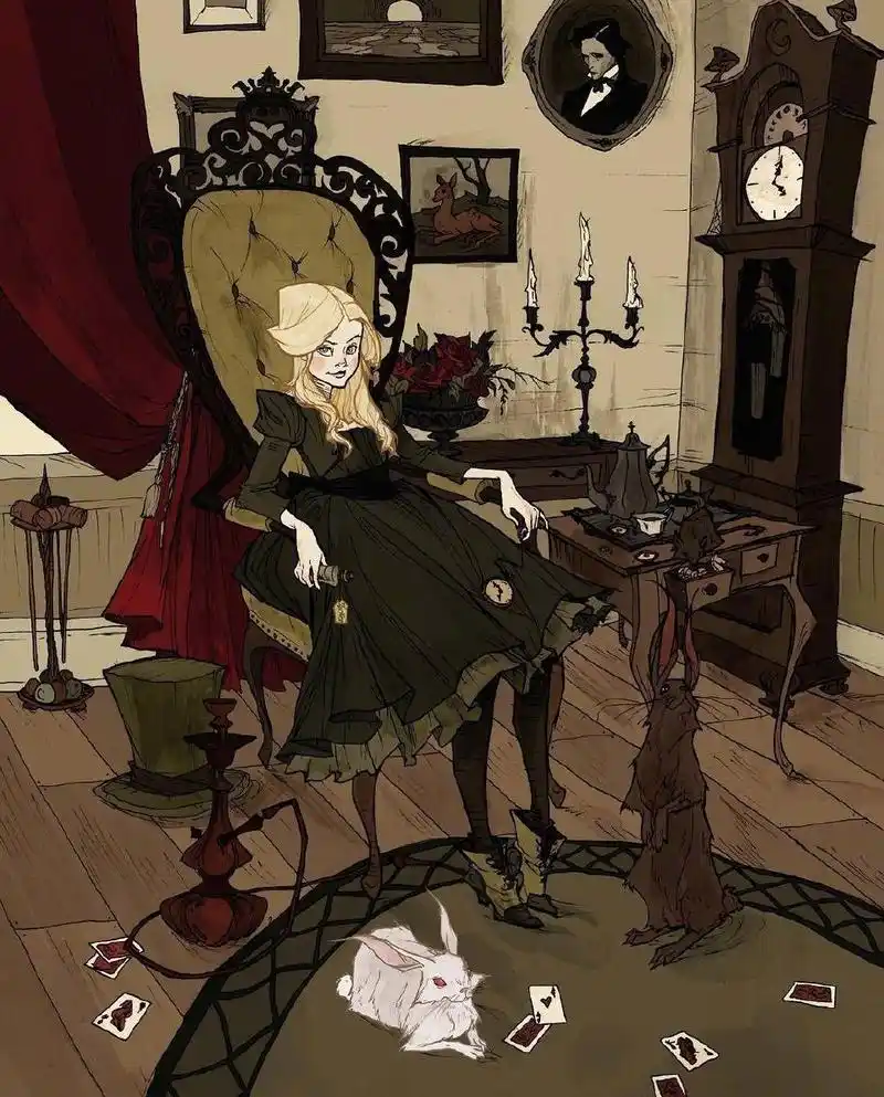 画师abigail larson暗黑哥特风格插画欣赏