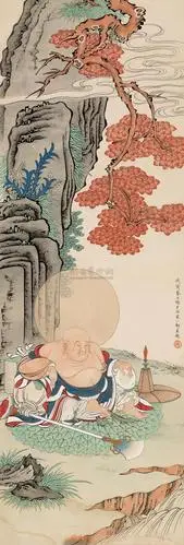 【1938年作 弥勒佛 镜心 纸本】拍卖品_图片_价格_鉴赏_绘画_雅昌艺术