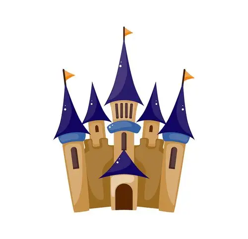 每日一练~城堡宫殿矢量图(原文件)