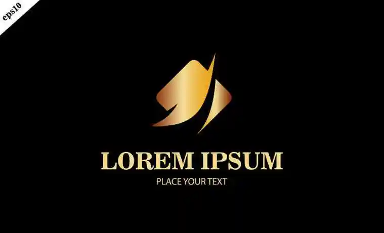 黑色背景上的logo