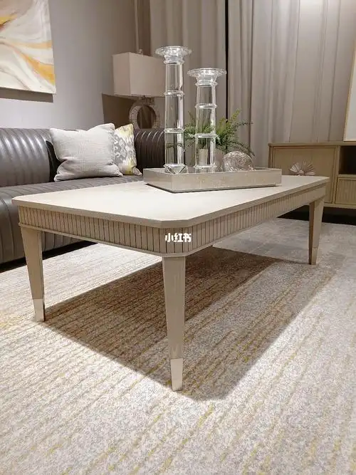 二款美式轻奢现代美式茶几角几客厅