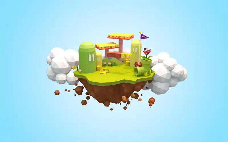 【c4d每日一学011】超级玛丽场景来一发