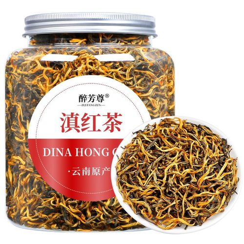 云南滇红茶2023新茶红茶春茶云南古树滇红金毫金芽蜜香型罐装150g