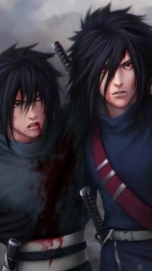 火影忍者,两个动漫男孩