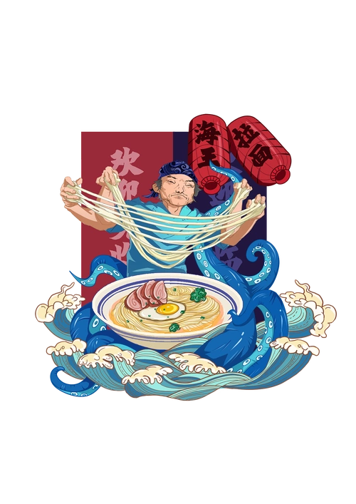 拉面插画|插画|创作习作|kc睡不着 - 原创作品 - 站酷 (zcool)