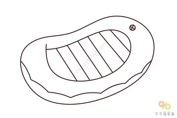 boat橡皮艇英文单词,幼儿启蒙英语,宝宝英文认知,儿童学英语简笔画