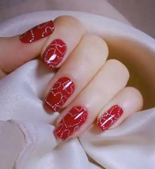 红色脚趾美甲图片2020款式-新款仙女系美甲-抖音超火美甲-2021最火