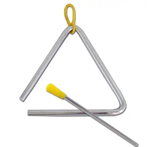 教具奥尔夫音乐儿童打击乐器幼儿园三角三角铁铁三角4寸打击乐器