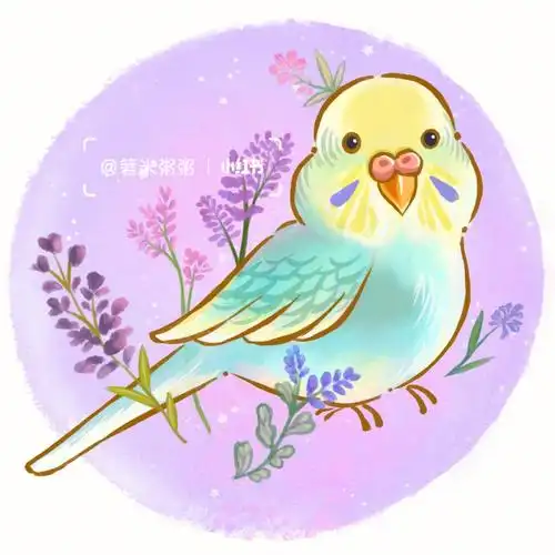 鹦鹉  #我家宠物好可爱  #绘画  #可爱  #原创  #虎皮鹦鹉