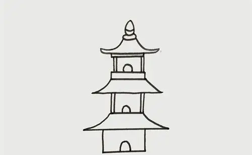塔怎么画_风景简笔画_简笔画大全