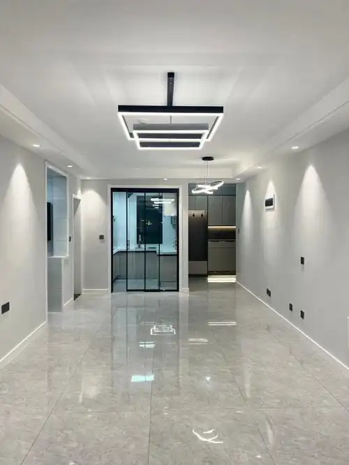 7米现代简约黑白灰风格61客厅灯具主灯:双层方形吊灯,607780cm,下