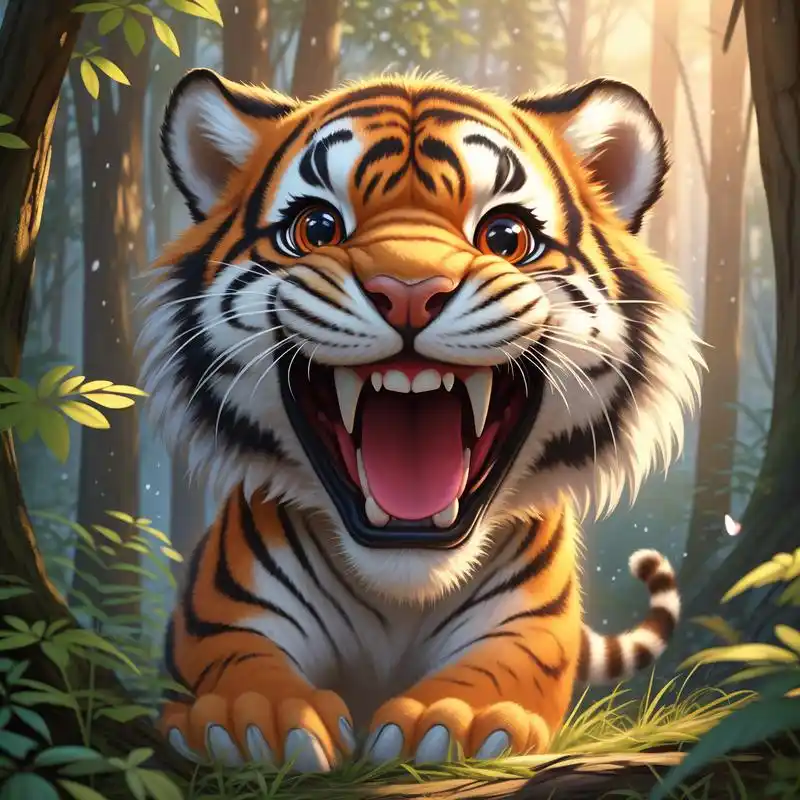 99谁能拒绝一只可爱的小老虎头像呢99