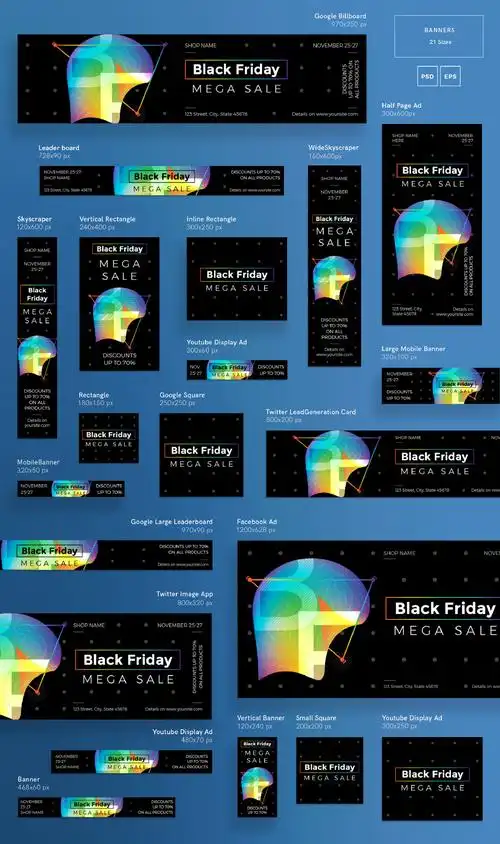 在banner中,同样的内容,在不同的尺寸下该如何排版才好看,一组图可以