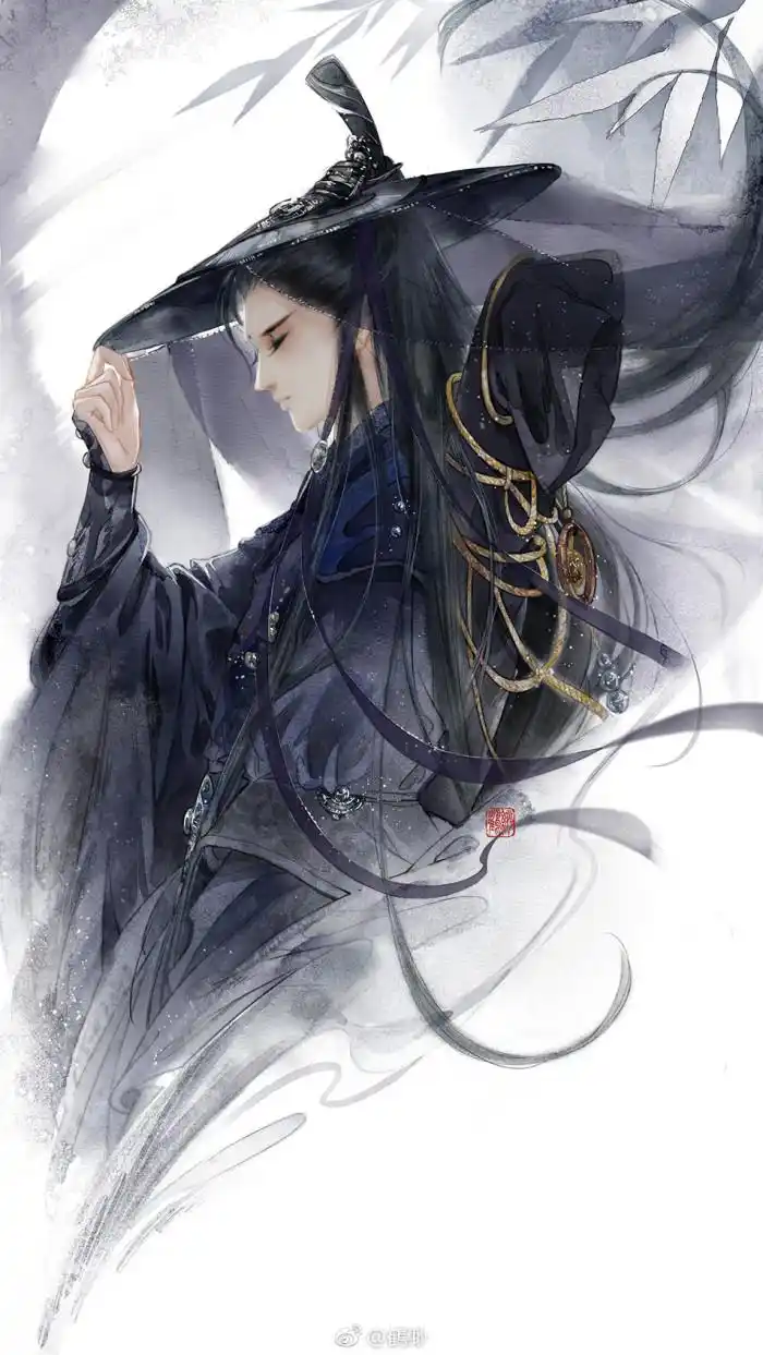 古装手绘美男 插画师:鹤缈