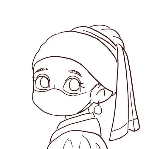 戴珍珠耳环的少女