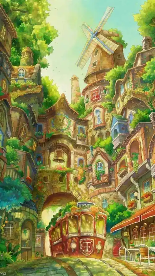 唯美卡通梦幻城堡