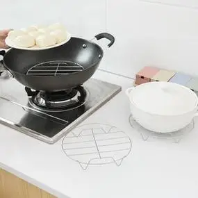 厨房不锈钢蒸架电饭煲锅内蒸架子家用蒸笼小号迷你高脚隔水蒸菜架