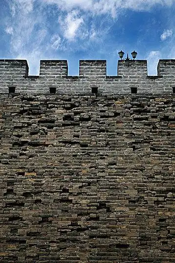 北京东南角楼城墙_图片素材