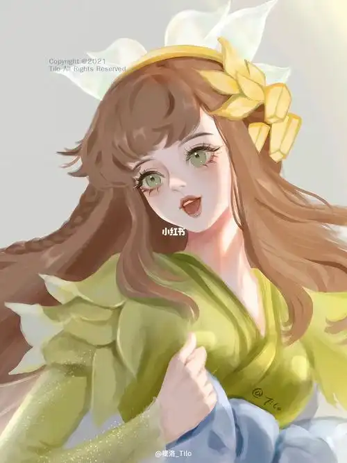 王者荣耀系列插画娜可露露晚萤