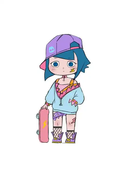 q版手办人物设定少女换装