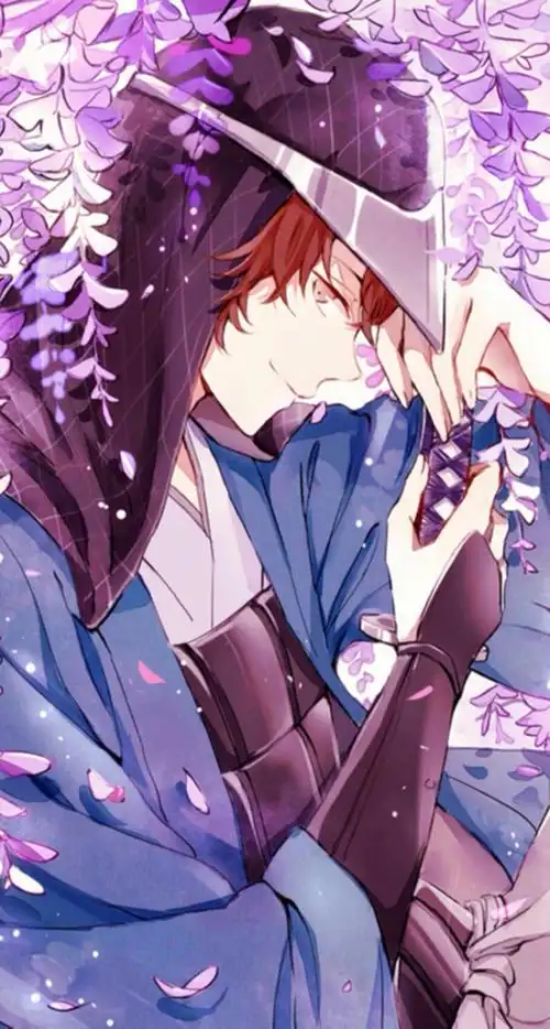 樱花 和风 动漫 插画 美图 壁纸 iphone5 高清 每当樱花飞舞时,想起花