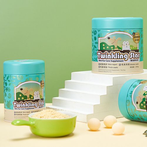 贝意品 twinkling star鳖蛋爆毛粉狗狗猫咪通用增毛鳖蛋粉美毛卵磷脂
