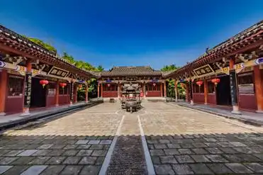 江西省鹰潭市龙虎山上清古镇天师府道观院建筑景观