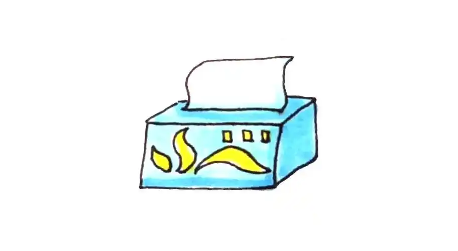 抽纸简笔画画法步骤