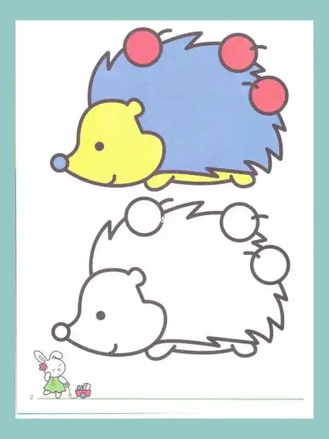 幼儿园简笔画涂色幼儿园简笔画素材幼儿园美工区涂色兴趣爱好