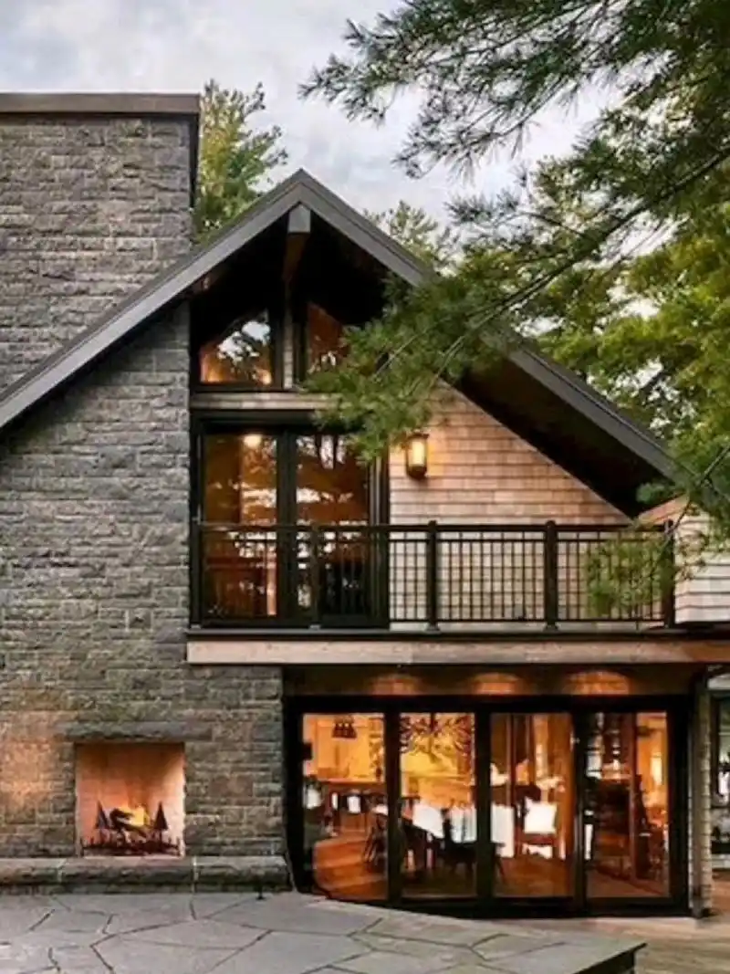 美式乡村风自建房设计,一层半独栋小别墅