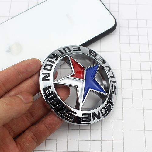 dodge 车标 ram2500 ram3500 lone star silver 道奇改装金属标