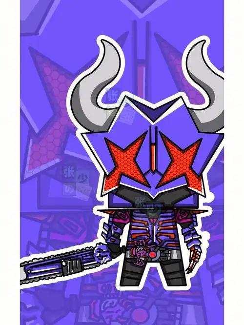 假面骑士纸模壁纸手绘