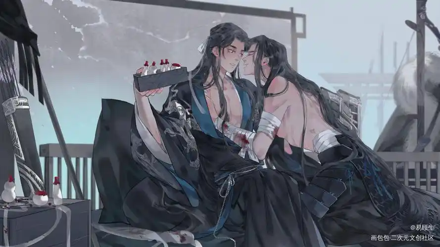 "这是哪来的小大夫呀~"_杀破狼长顾长庚顾昀半厚涂插画同人绘画作品