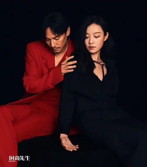 张震倪妮时尚先生双人封##张震倪妮美丽的邂逅