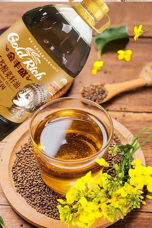 金丰盛低芥酸菜籽油食用油5l桶装植物油菜油