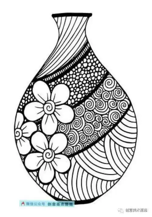 黑白装饰画创作必备——20张漂亮的母版纹样素材_图案