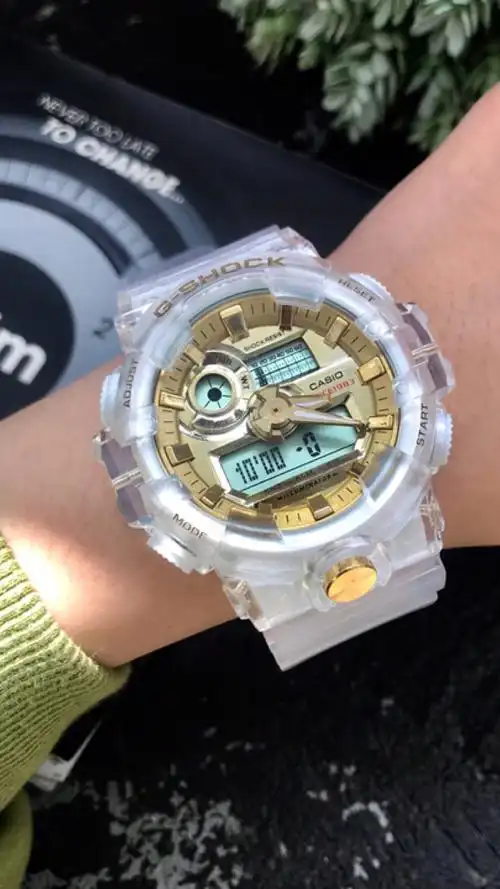 200 casio卡西欧透明款g-shock ga-700运动男士电子手表男