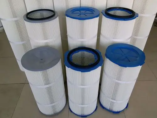 集尘机粉尘滤筒 纺织除尘滤筒滤芯370*310聚酯纤维ptfe覆膜滤筒