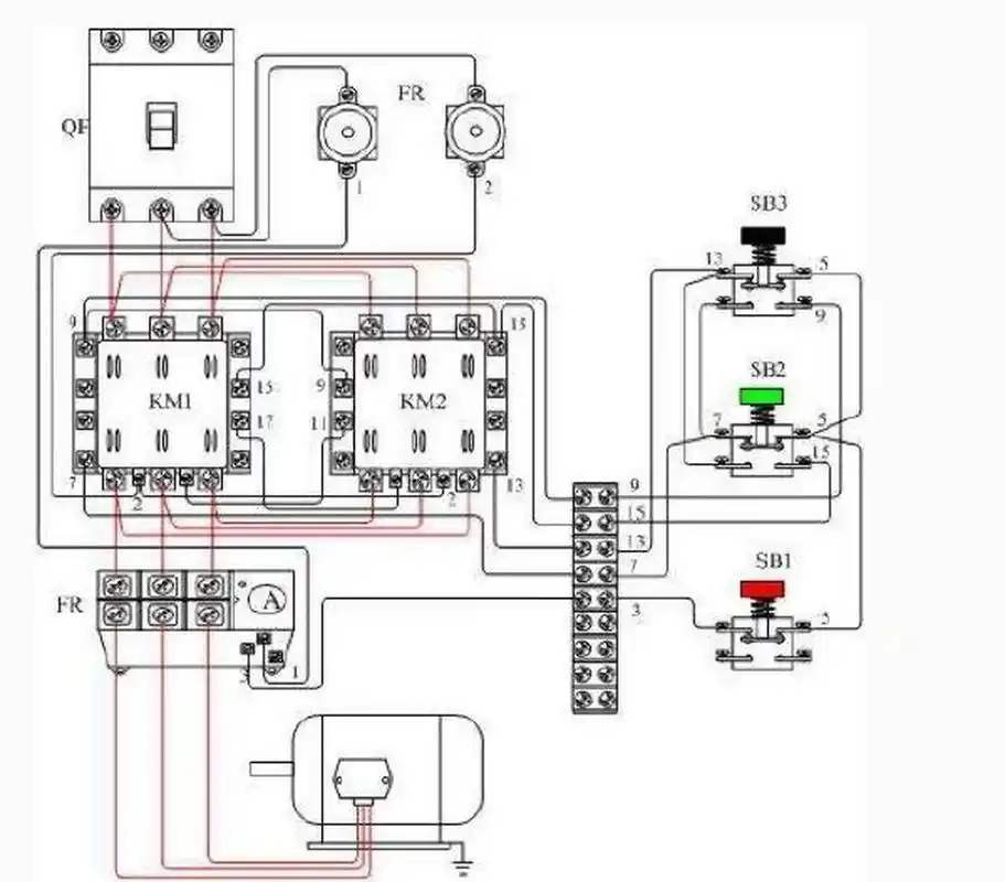 双重联锁正反转电路 同时具有电气互锁和机械互锁的正反转控制电路