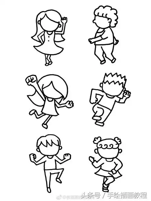 好看的动漫人物简笔画 好看又简单的简笔画卡通人物