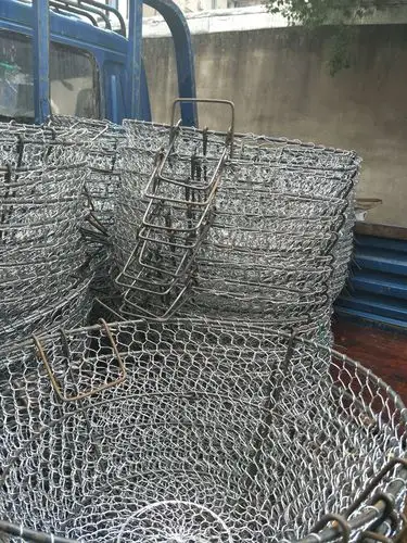 编织铁篮子铁丝网铁筐抬筐装石头铁路隧道石渣筐铁把手篮子定