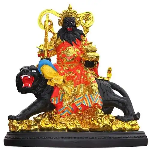 武财神赵公明神像摆件赵玄坛赵朗赵黑虎树脂玻璃钢佛像赵公元帅像